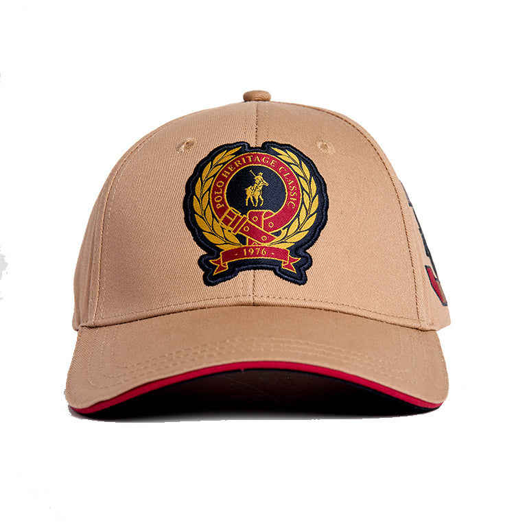 Polo 6 Panel Crest Equestrian Peak Cap