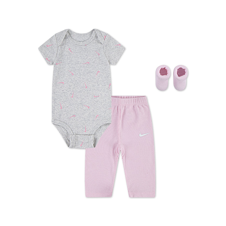 Nike 3 Piece Bodysuit and Waffle Pants Set