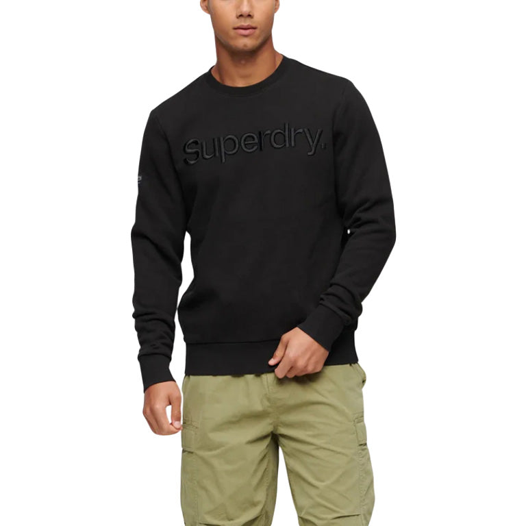 Superdry Tonal Embroidered Logo Crew