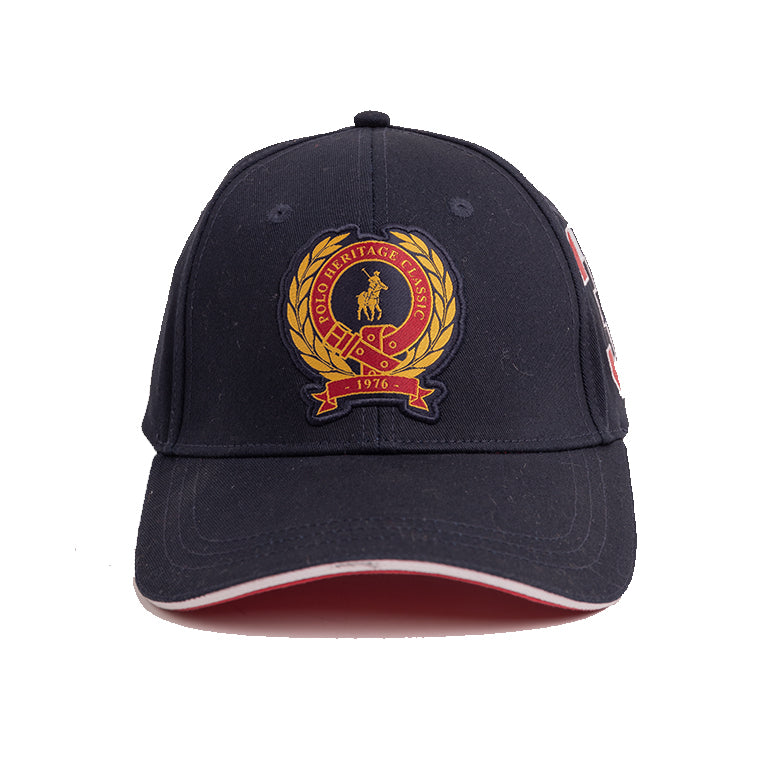 Polo 6 Panel Crest Equestrian Peak Cap