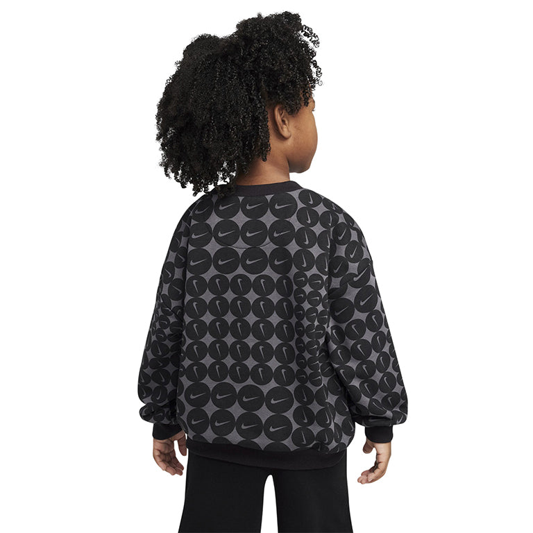 Nike Younger Kids Essentials All Over Print Frech Terry Crew