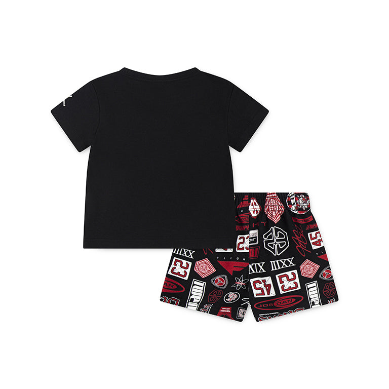 Jordan Toddlers MJ Brooklyn All Over Print French Terry Short Set