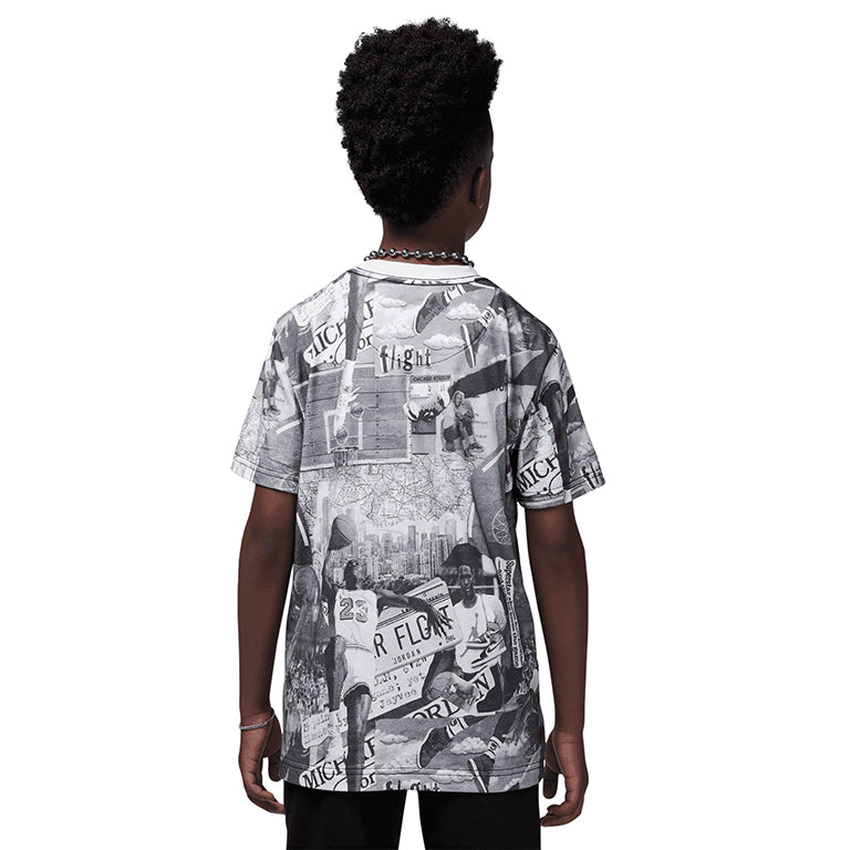 Jordan Older Kids MJ Brooklyn Collage All Over Print T-Shirt