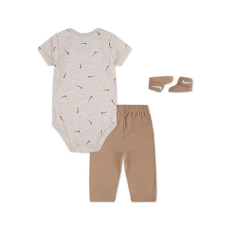 Nike 3 Piece Bodysuit and Waffle Pants Set