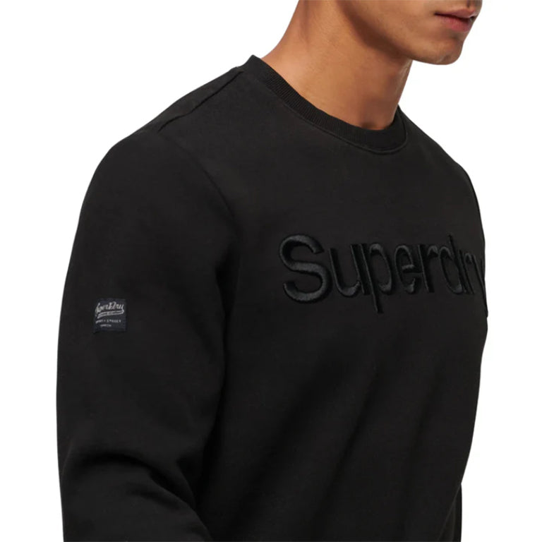 Superdry Tonal Embroidered Logo Crew