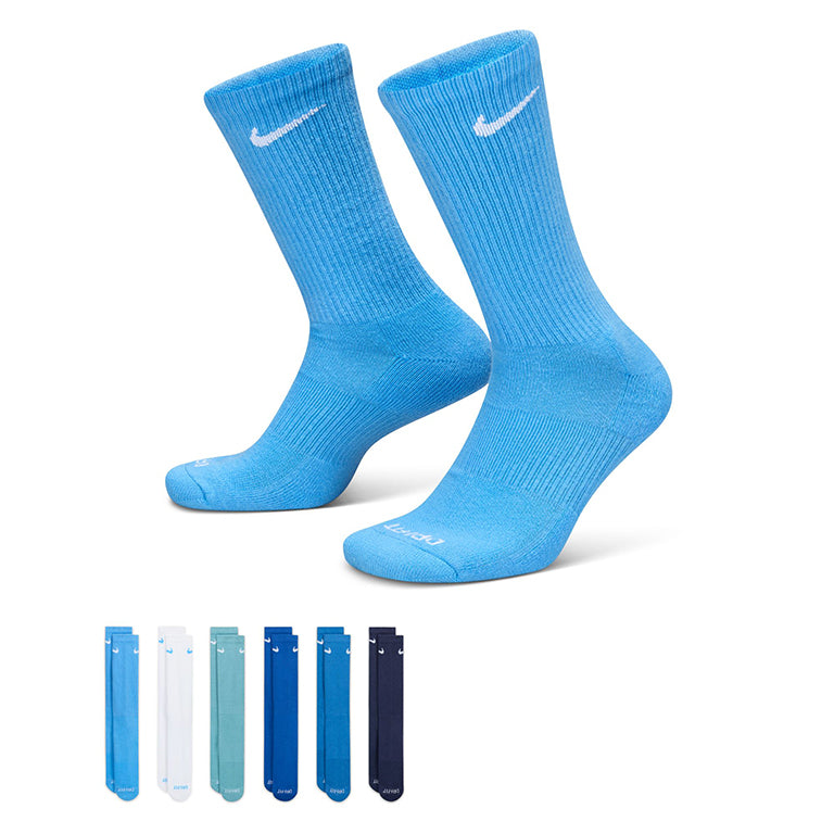 Nike Everyday Plus Cushioned training Crew 6 Pack Socks