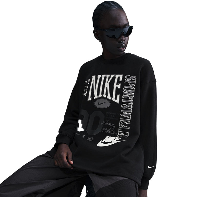 Nike Sportswear Oversized Crew-Neck French Terry Crew