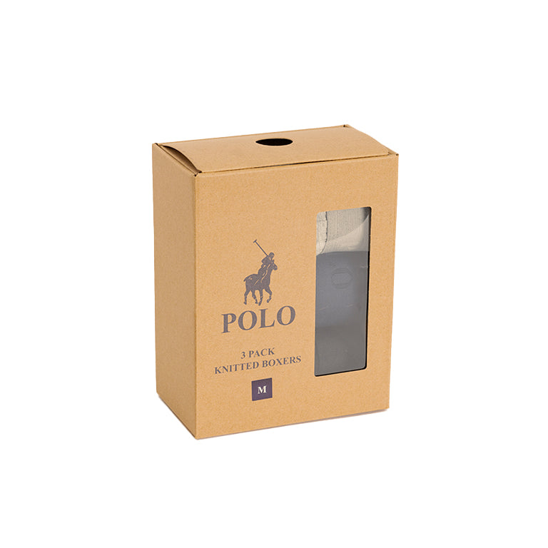 Polo Basic Multi Knit Boxer 3 Pack