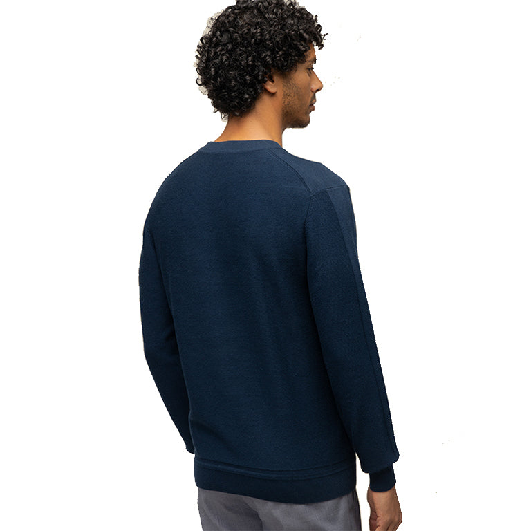 Polo Long Sleev Textured Knitwear