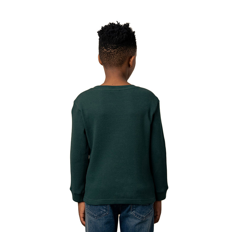 Polo Boys Patrick Textured Long Sleeve T-Shirt