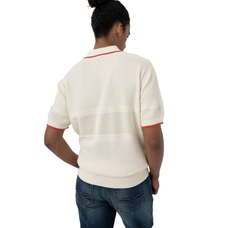 Polo Texture Tipped Knitted Golfer