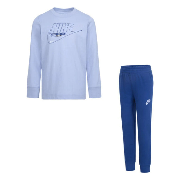 Nike Younger Kids Sportswear Club Seasonal LS Crew Set