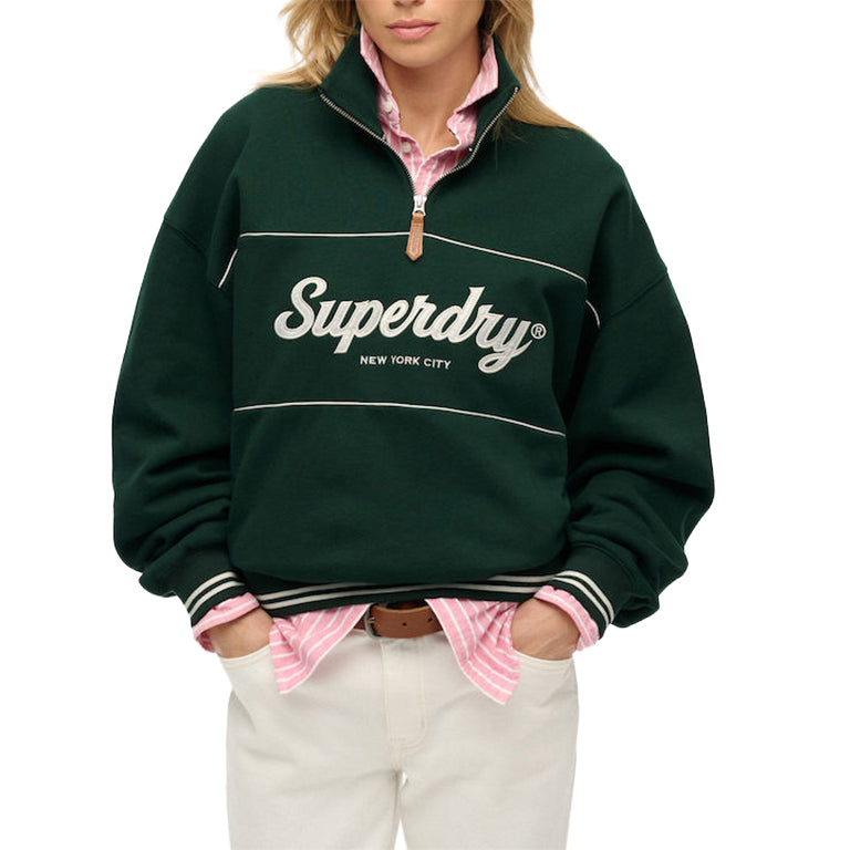 Superdry Country Club loose 1/4Zip Crew