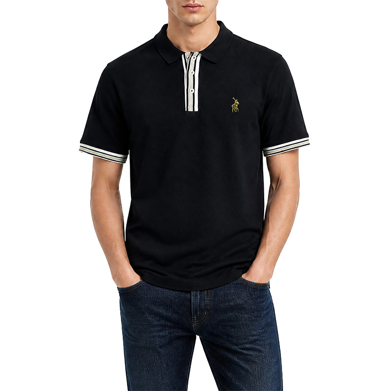 Polo Contast Placket Golfer T-Shirt
