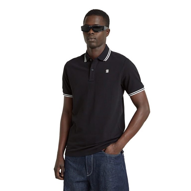 G-Star Dunda Slim Stripe Polo T-Shirt