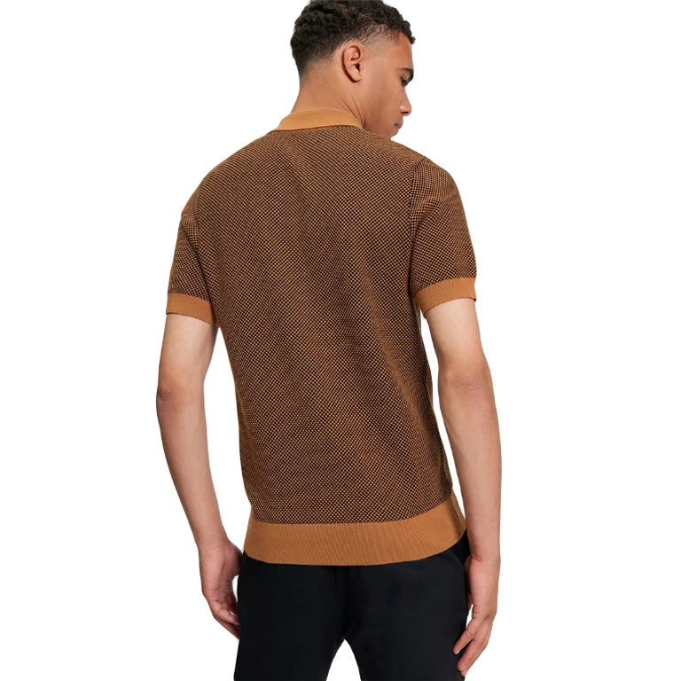 Ben Sherman Knitted Bi Coloured Polo T-Shirt