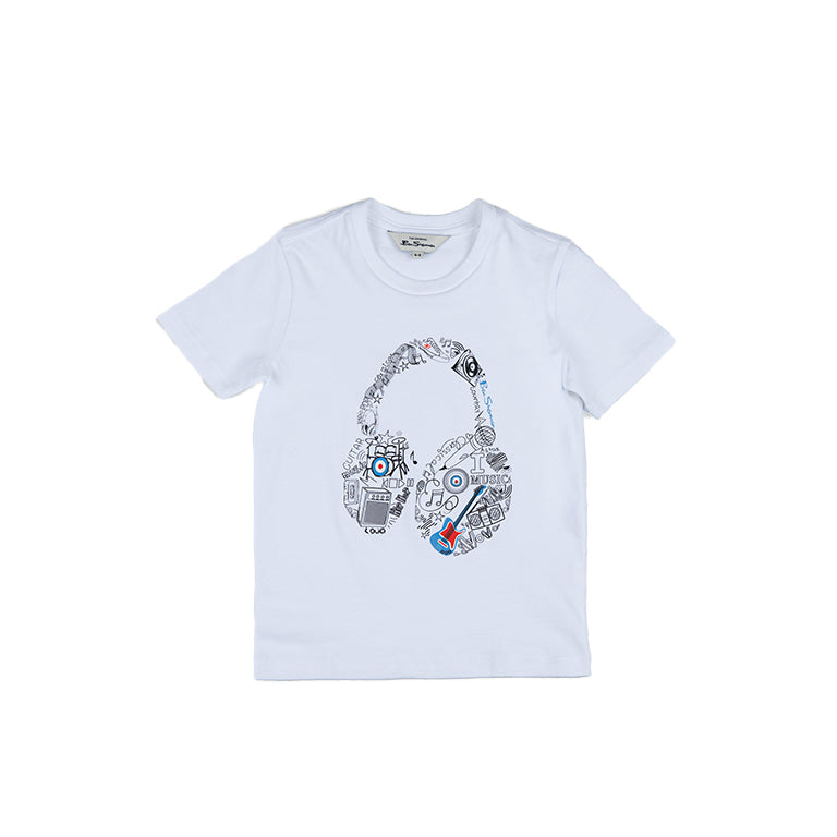 Ben Sherman Typography Headphones T-Shirt