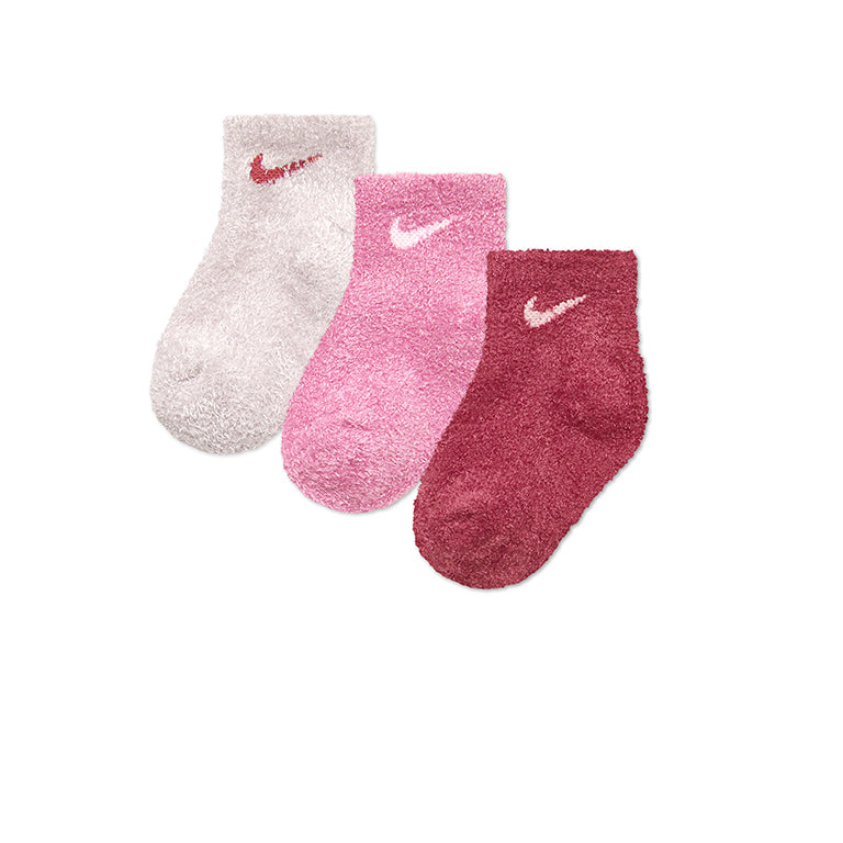 Nike 3 Pack Infant Cozy Socks