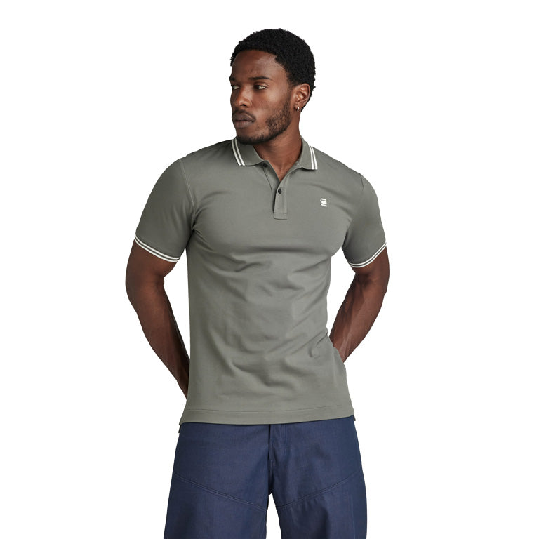 G-Star Dunda Slim Stripe Polo T-Shirt