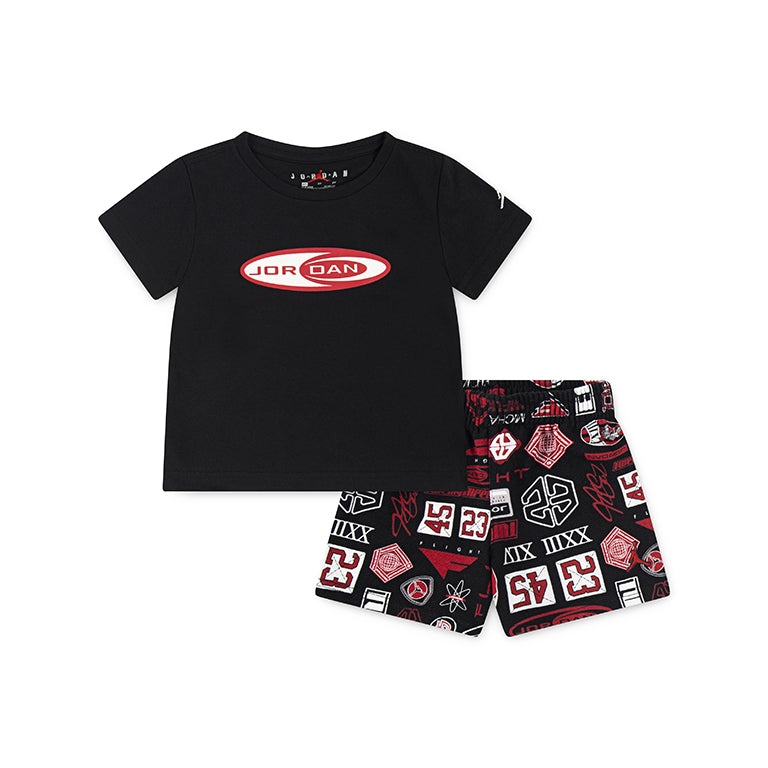Jordan Toddlers MJ Brooklyn All Over Print French Terry Short Set