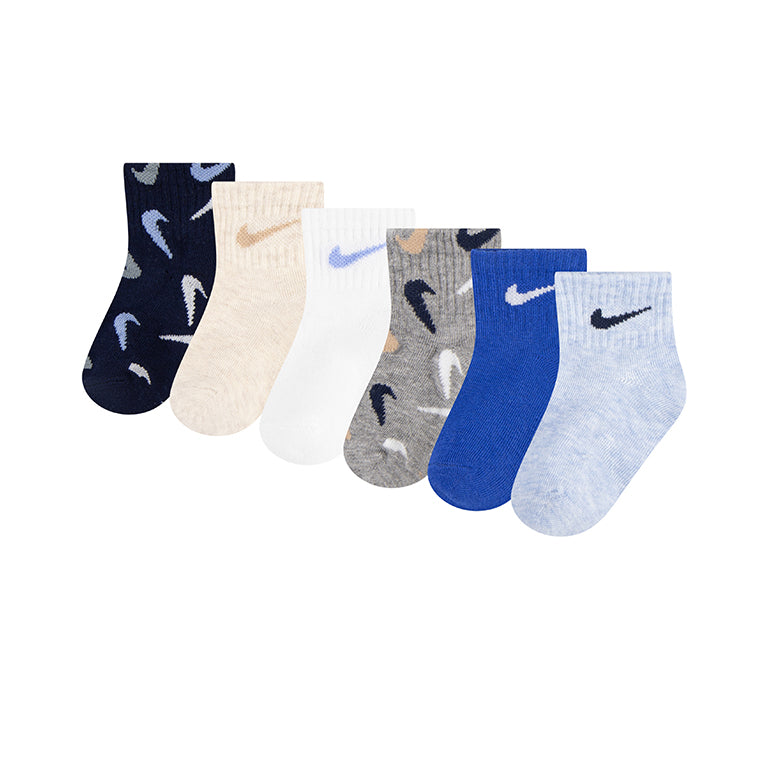 Nike Infant Swooshfetti 6 Pack Ankle Socks