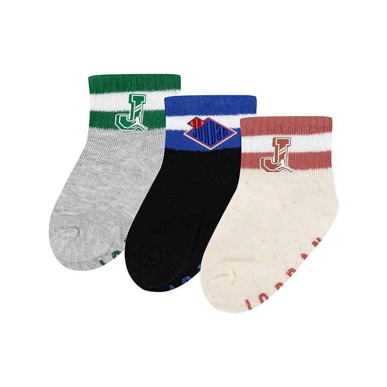 Jordan Toddlers Court of Legends 3 Pack Grippers