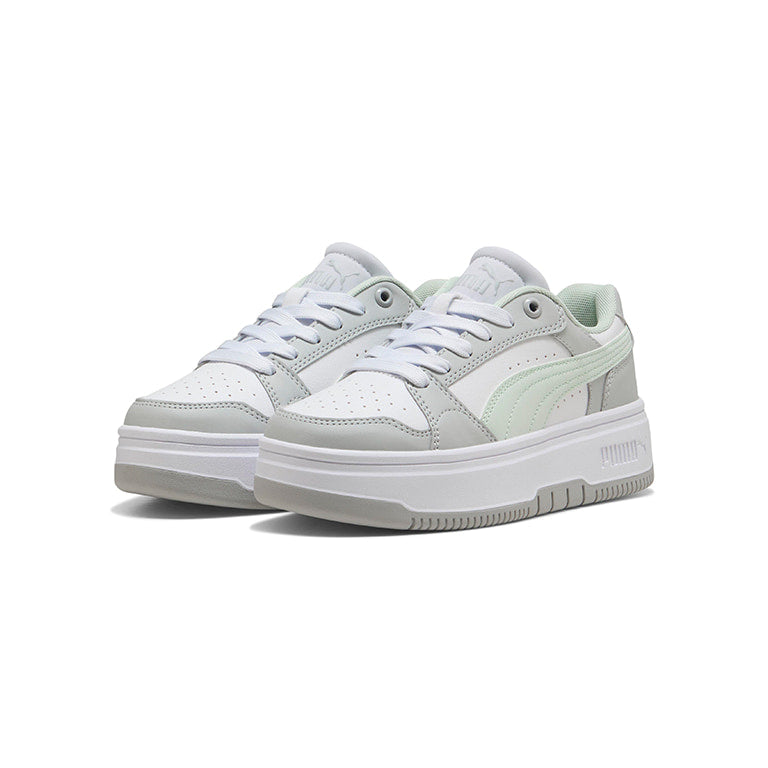 Puma Rebound Femme Junior Kids Sneaker - White/Pink