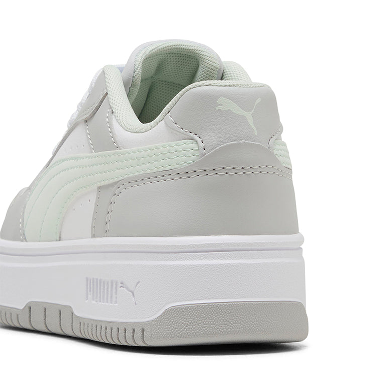 Puma Rebound Femme Kids - White/Pink Casual Sneakers