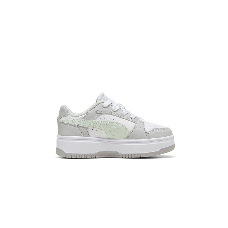 Puma Rebound Femme Kids - White/Pink Casual Sneakers
