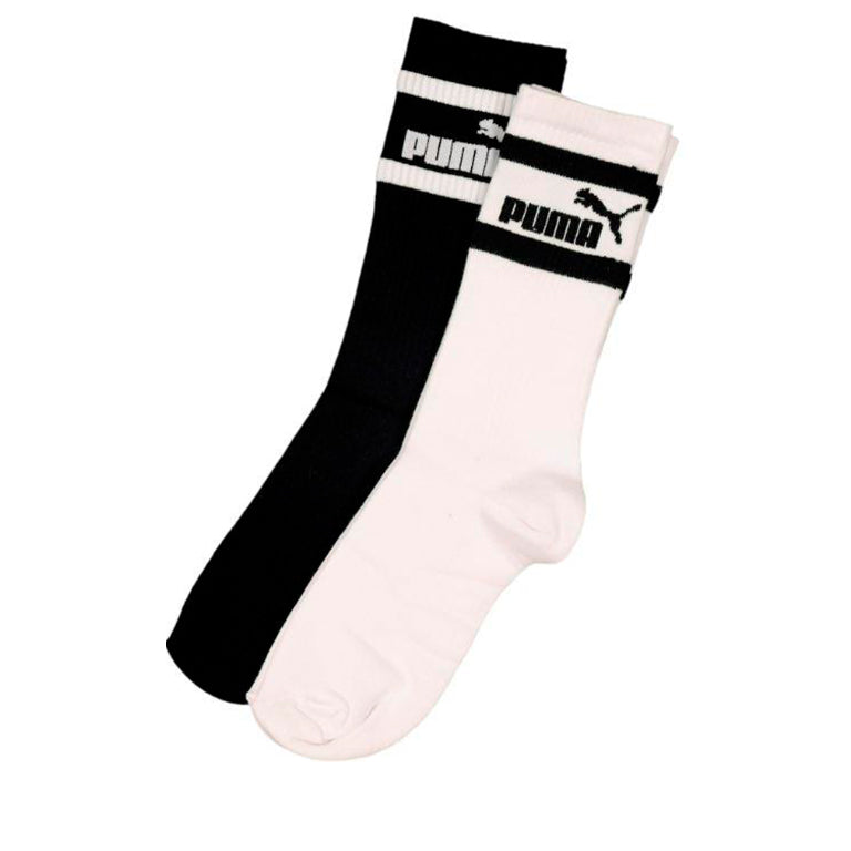 Puma 2 Pack Mid Calf Logo Sock