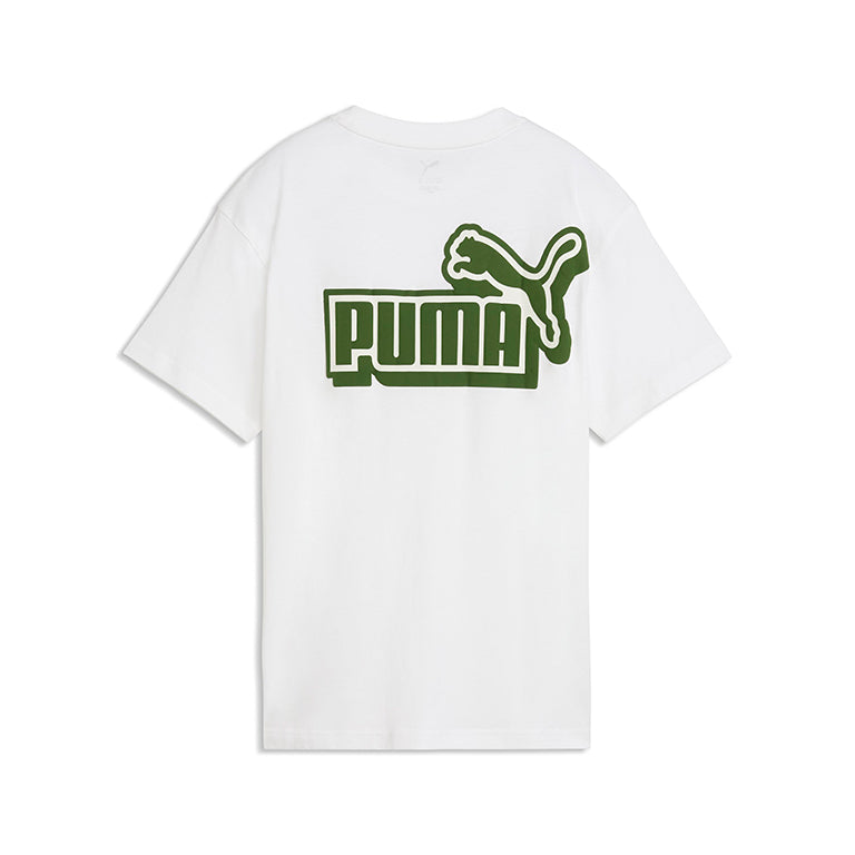 Puma Kids Essentials Log Lab Relaxed Back Graphic T-Shirt