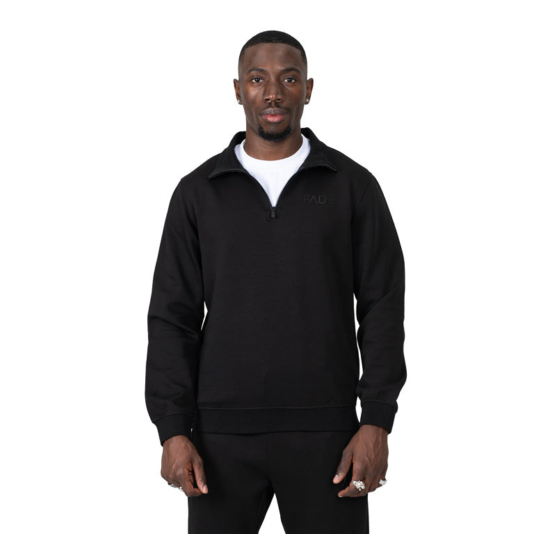 Fade Essential Quater Zip Sweater