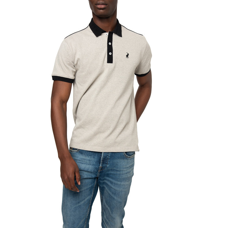 Polo Contrast Collar Piping Polo T-Shirt