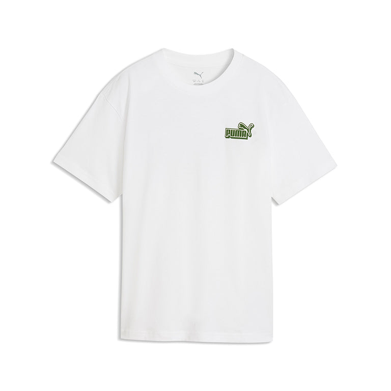 Puma Kids Essentials Log Lab Relaxed Back Graphic T-Shirt