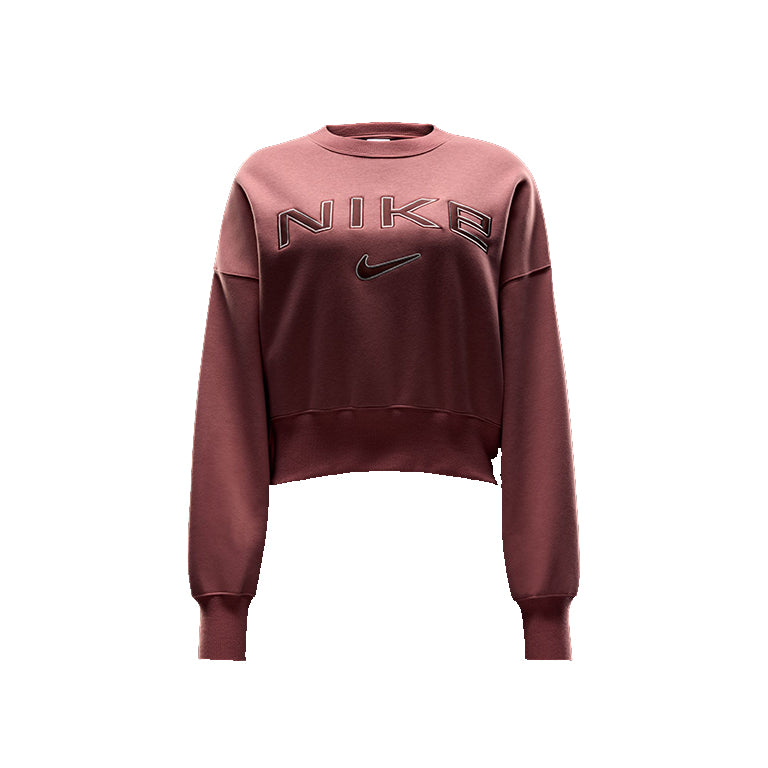 Nike Sportswear Phoenix Fleece Over-Oversized Crew-Neck Logo Sweatshirt