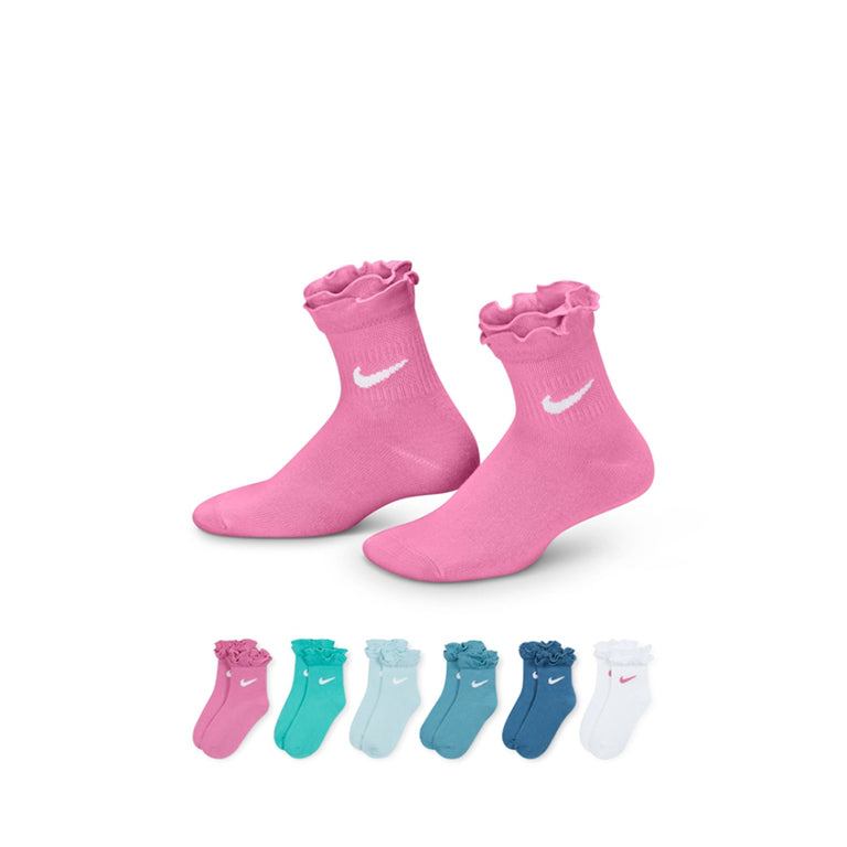 Nike 6 Pack Ruffle Ankle Socks