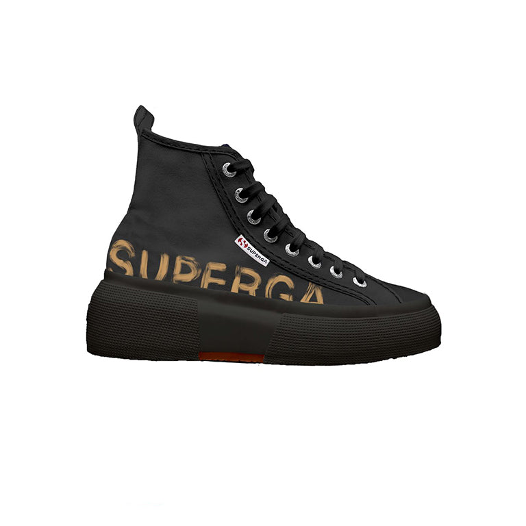 Superga 2596 Bubble Mid Paint Lettering