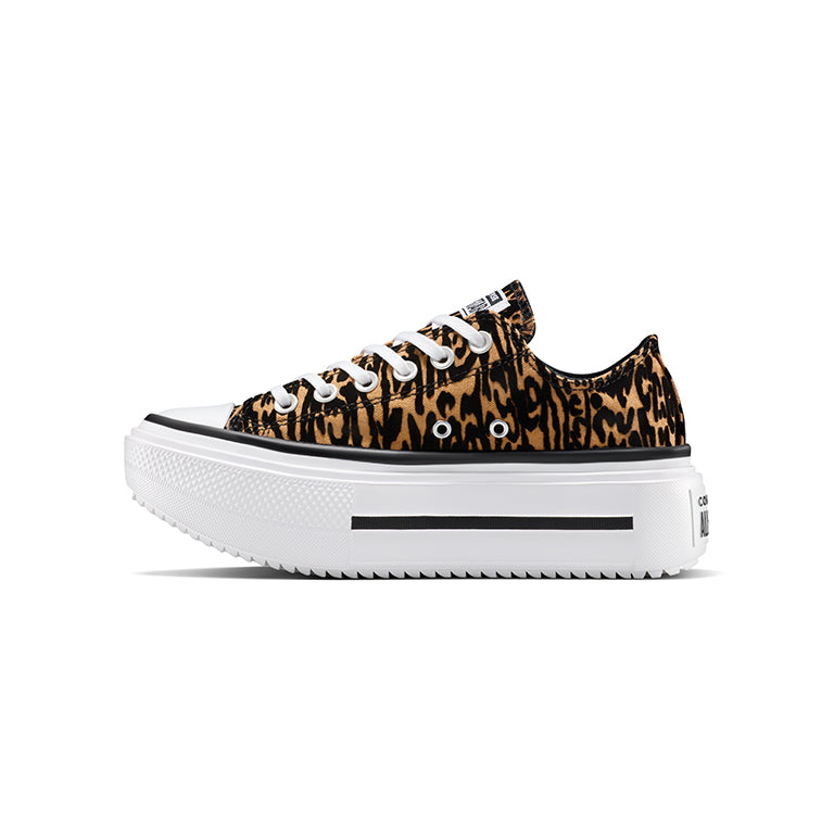 Converse Chuck Taylor All Star Lift Double Stack Leopard Low