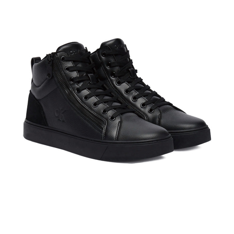 Calvin Klein Classic Cup Mid Laceup Zip Leather