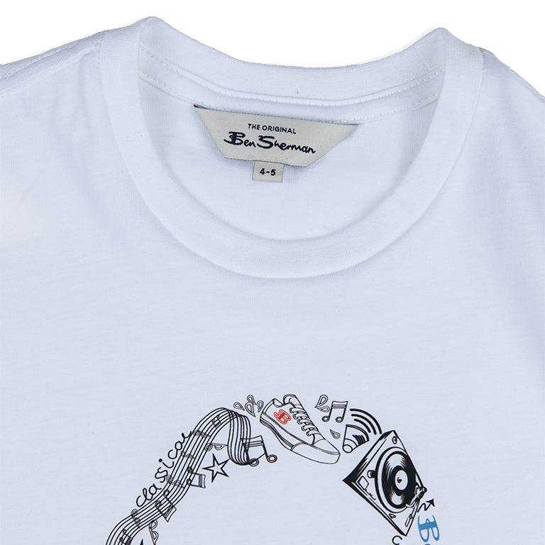 Ben Sherman Typography Headphones T-Shirt