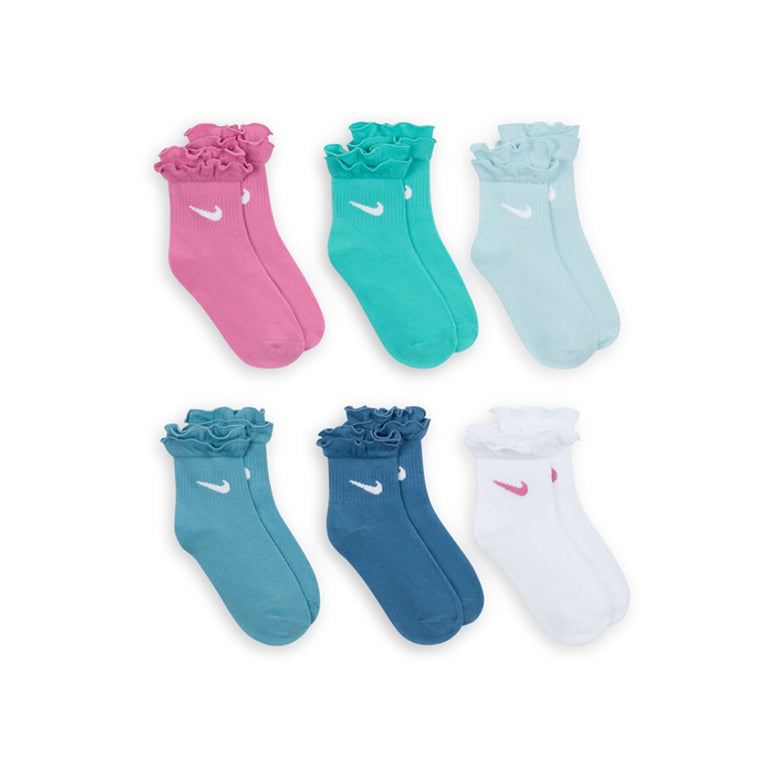 Nike 6 Pack Ruffle Ankle Socks