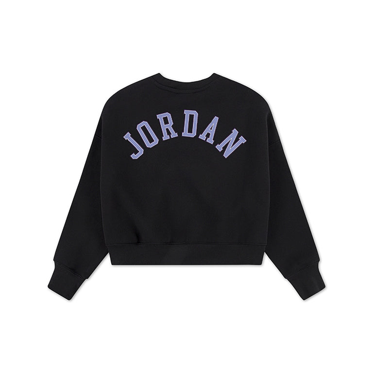 Jordan Older Kids Blue Jeans N Bling Fleece Crew