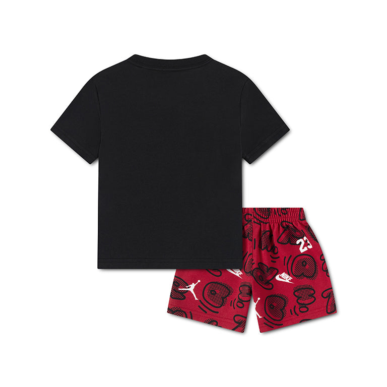Jordan Toddlers All Over Print Movement Lines Short Set