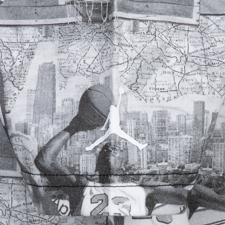Jordan Younger Kids MJ Brooklyn Collage All Over Print T-Shirt