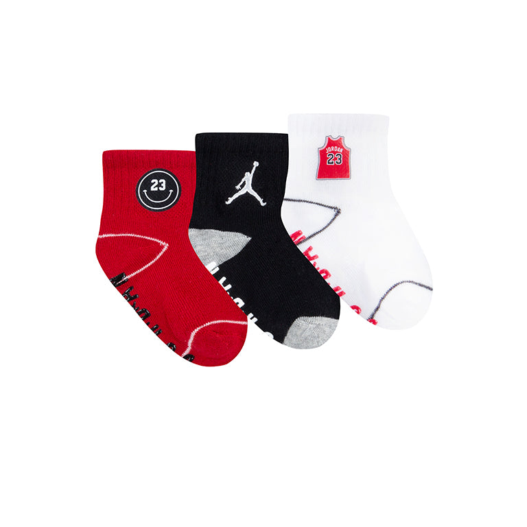 Jordan Icon Patches 3 Pack Gripper Socks