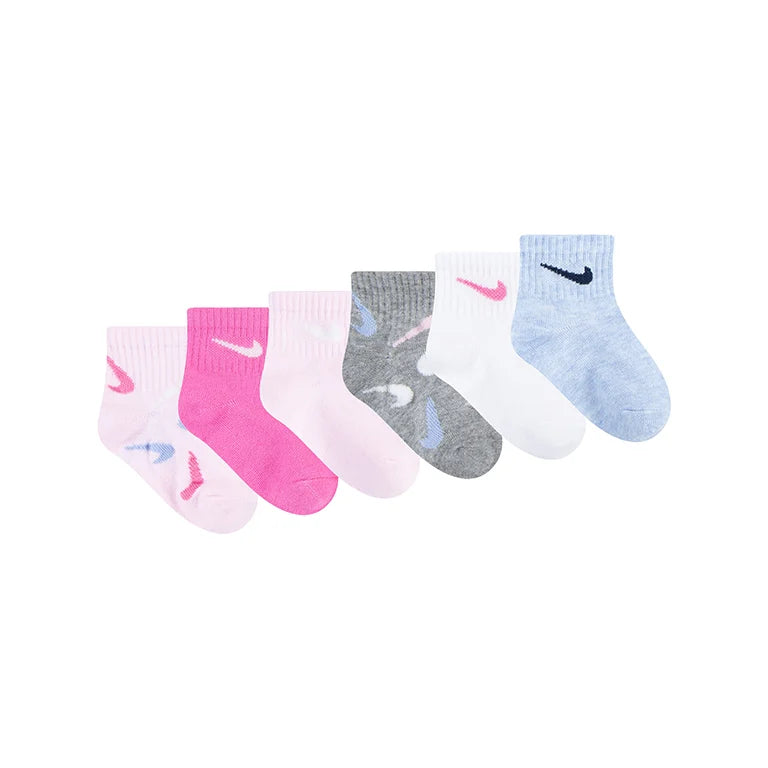 Nike Swooshfetti 6 Pack Ankle Socks