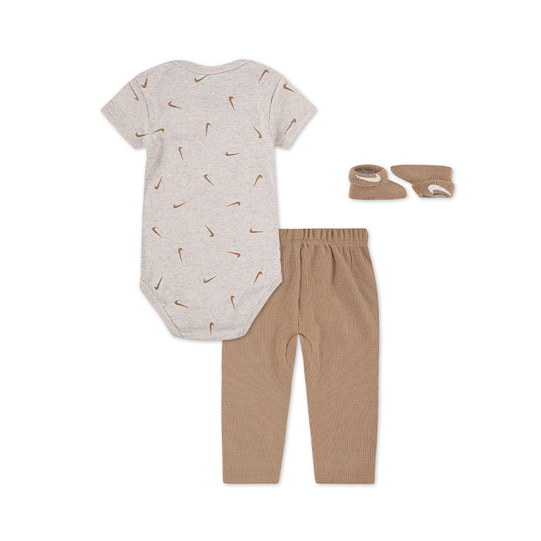 Nike 3 Piece Bodysuit and Waffle Pant Set