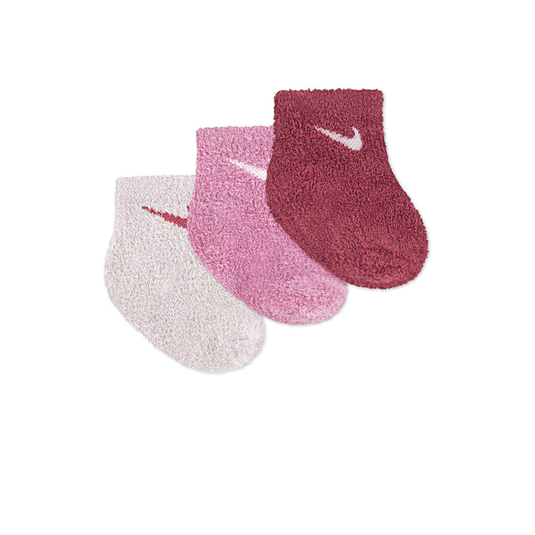 Nike 3 Pack Infant Cozy Socks
