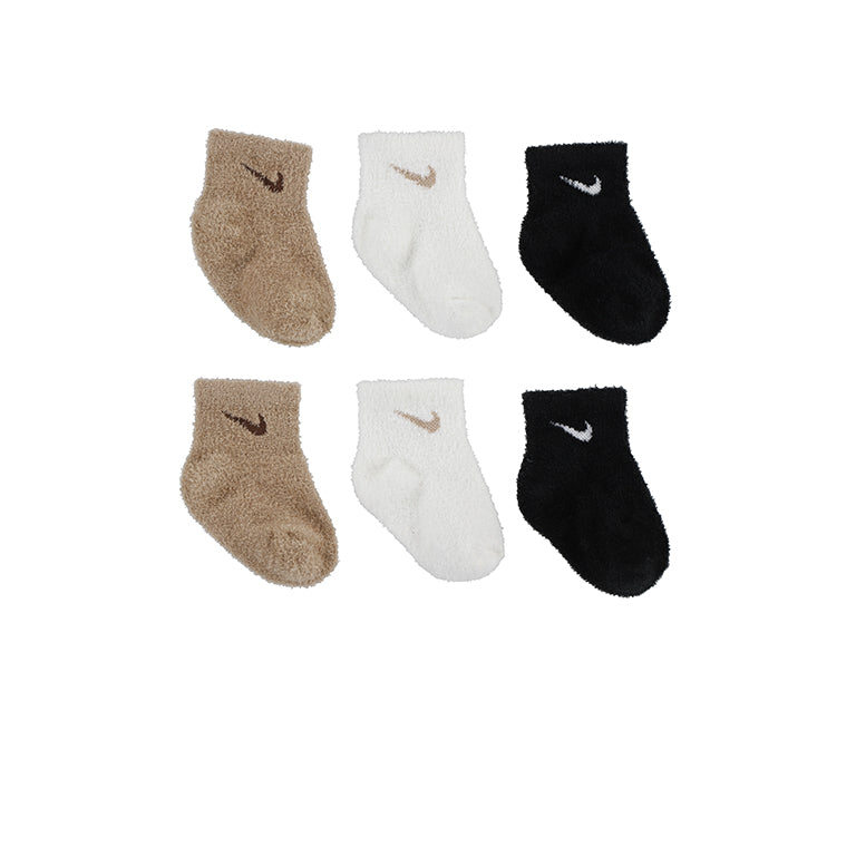 Nike 3 Pack Infant Cozy Socks