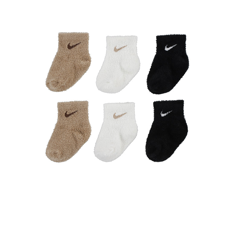 Nike 3 Pack Infant Cozy Socks